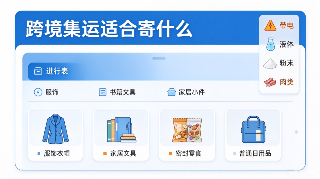 跨境集运适合寄什么