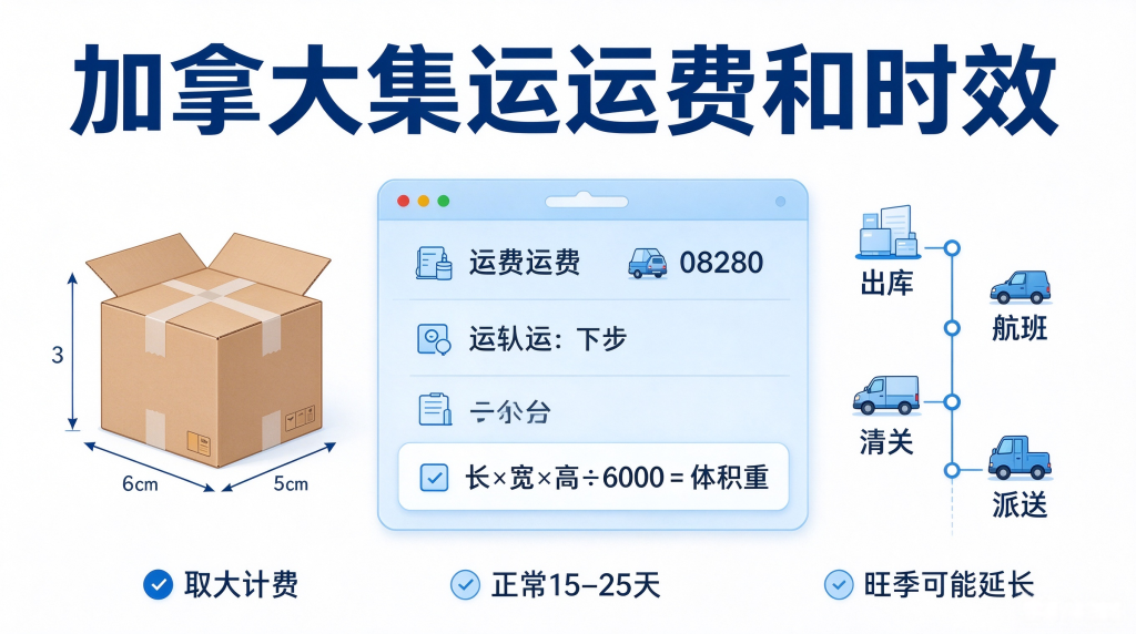 加拿大集运运费和时效