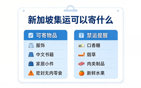 新加坡集运可以寄零食吗？新加坡集运可寄 & 禁运物品