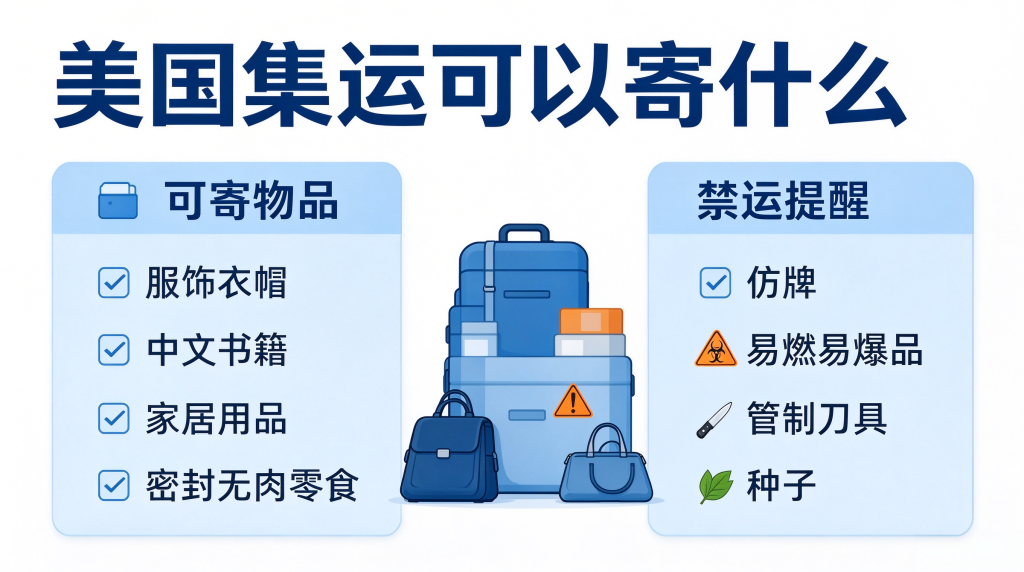 美国集运可邮寄物品和禁运物品清单