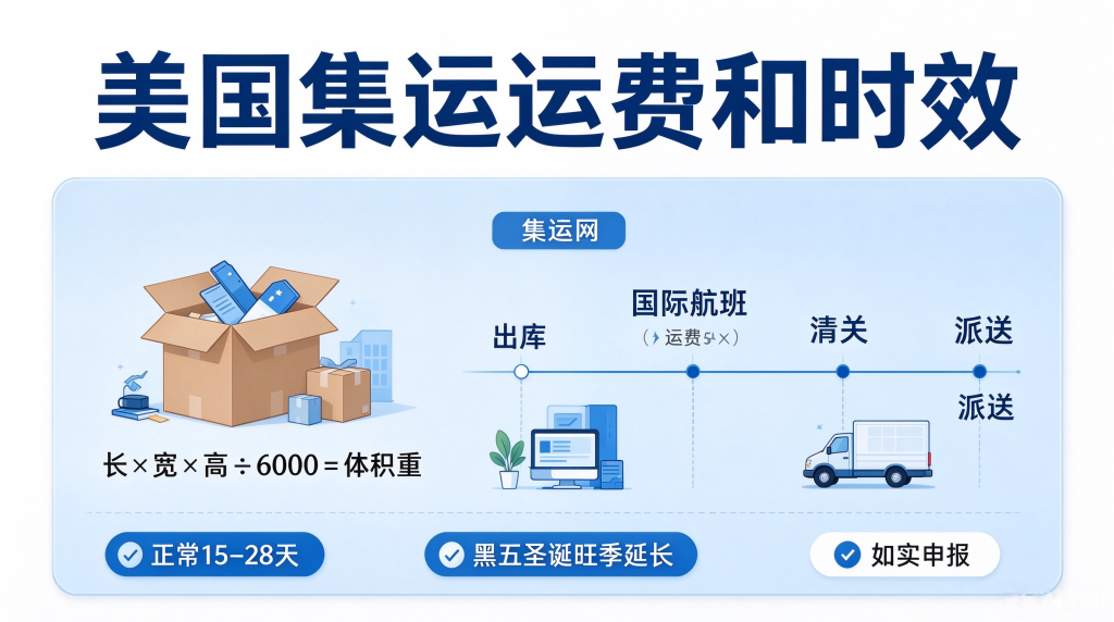 美国集运运费时效科普