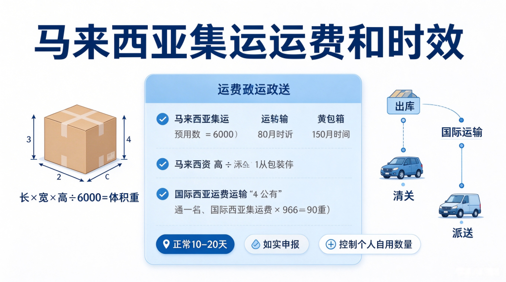 马来西亚集运运费时效清关科普