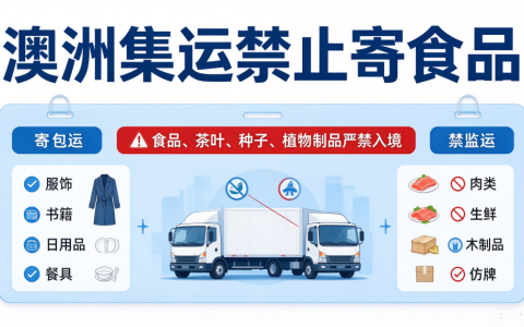 澳洲集运禁止寄食品！澳洲集运可寄与禁运物品清单