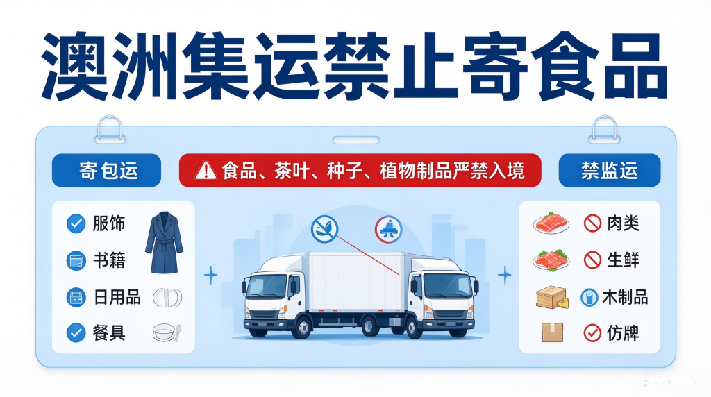 澳洲集运可邮寄物品与禁运物品清单