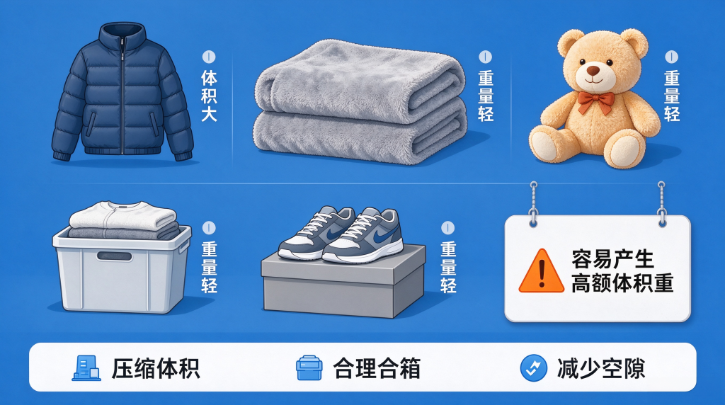 哪些物品最容易产生高额体积重
