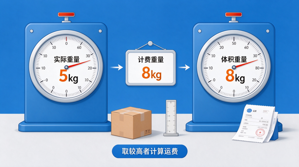体积重和实际重量有什么区别