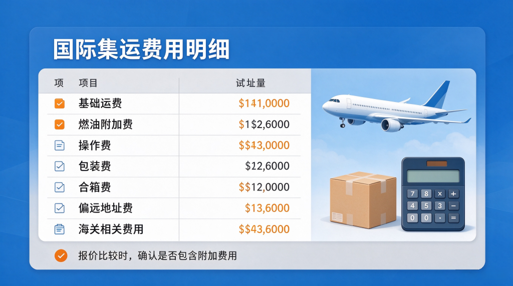国际集运费用由哪些部分组成