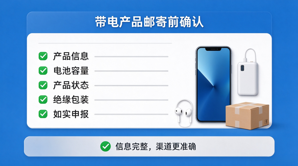 带电产品邮寄前要做好哪些准备