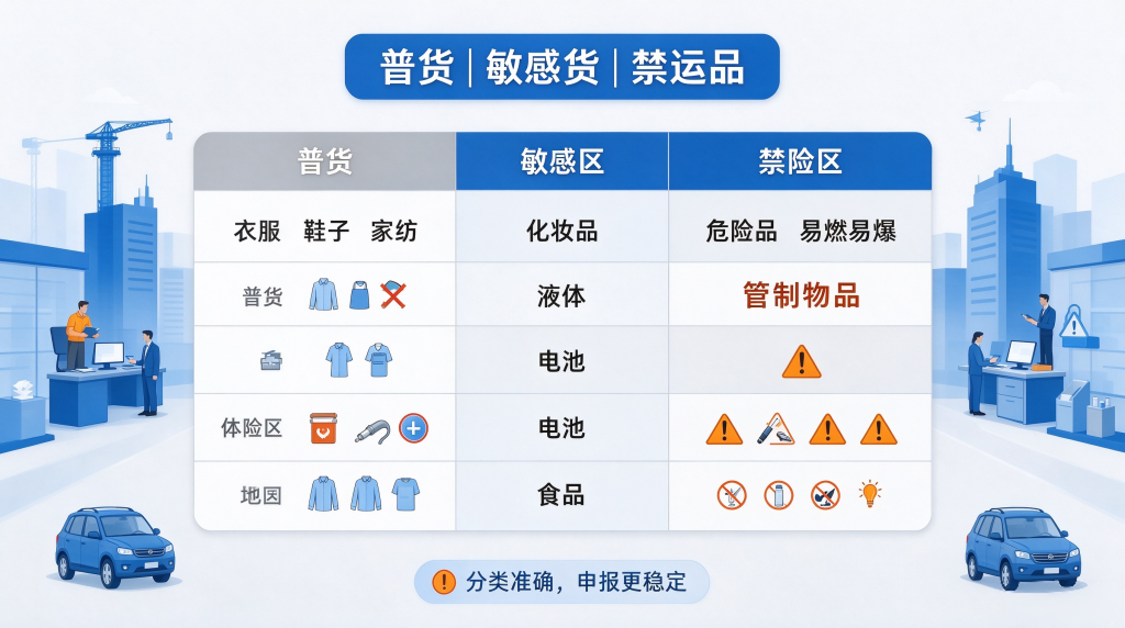 普货敏感货禁运品怎么区分普货敏感货禁运品怎么区分