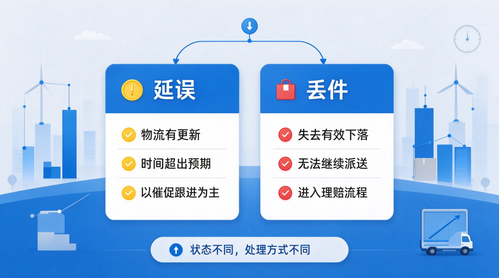 丢件和延误有什么区别