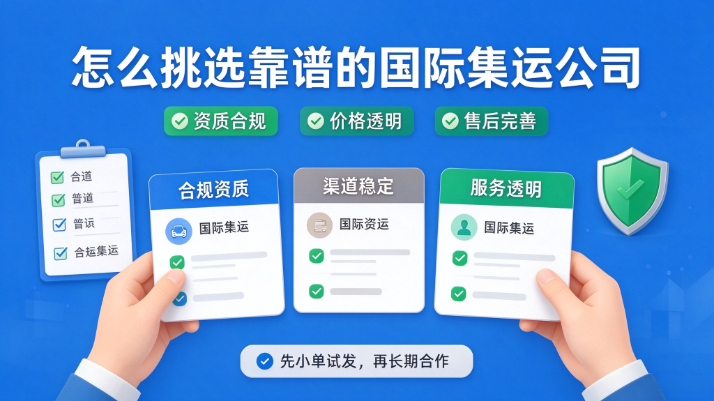 怎么挑选靠谱的国际集运公司