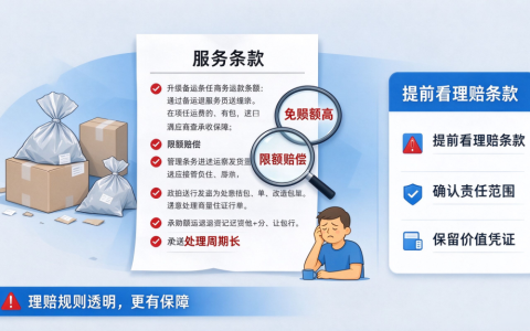 理赔难套路：丢件后才看到免责条款